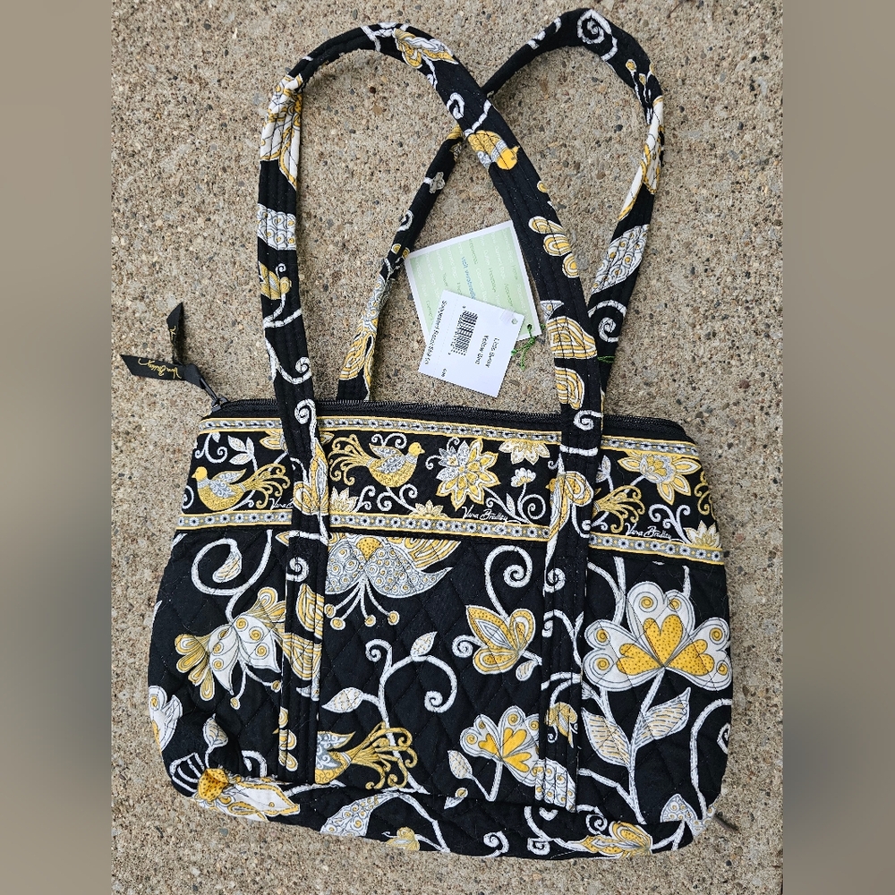 Vera Bradley Little Betsy Yellow BirdBag - Picture 2 of 3